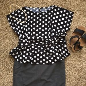 Polka Dot Blouse (eShakti)